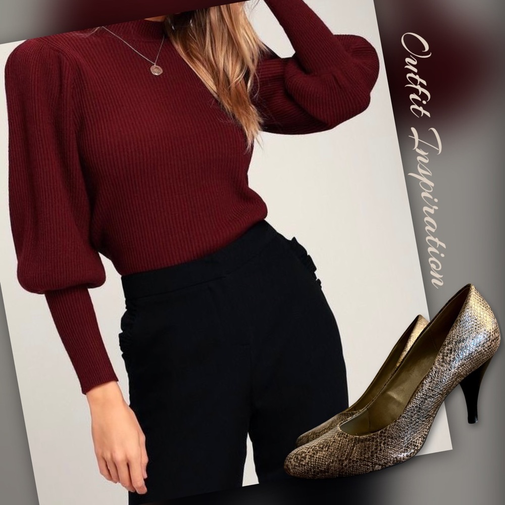 Snakeskin-like Pumps Heels
